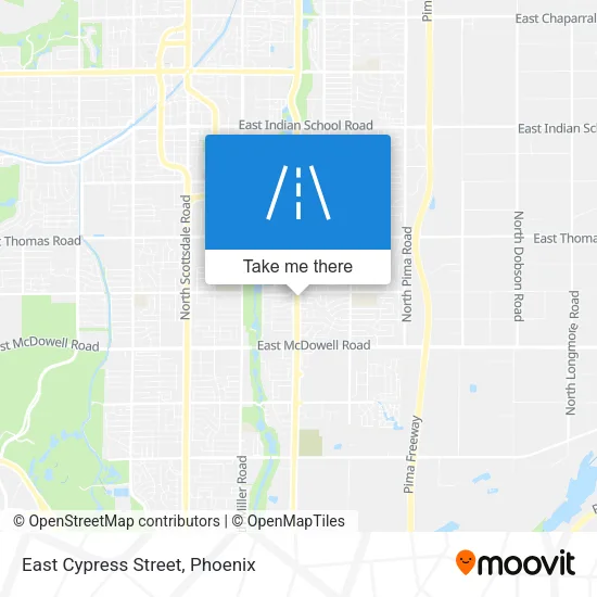 East Cypress Street map