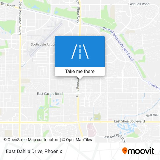 Mapa de East Dahlia Drive