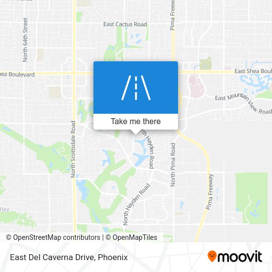 East Del Caverna Drive map