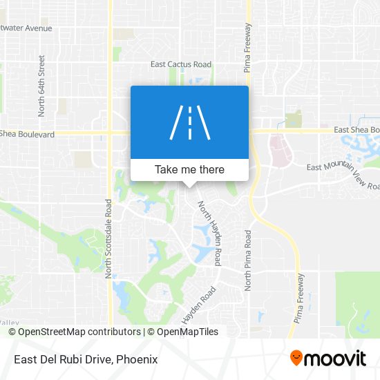 East Del Rubi Drive map