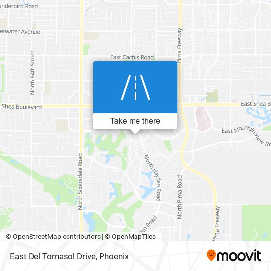 East Del Tornasol Drive map