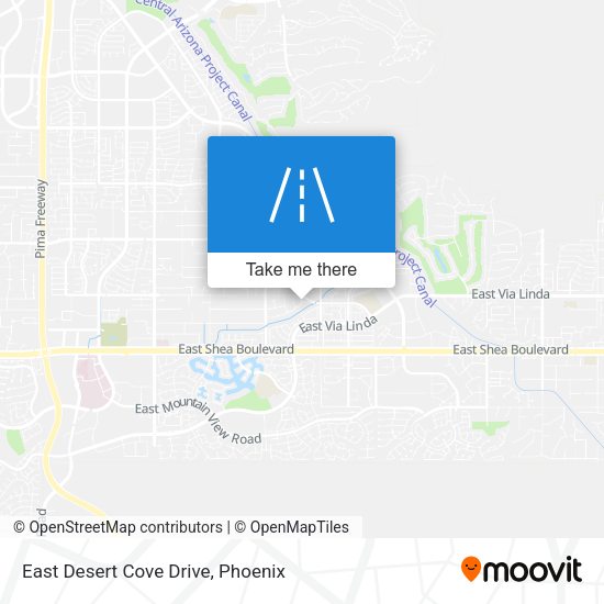 East Desert Cove Drive map
