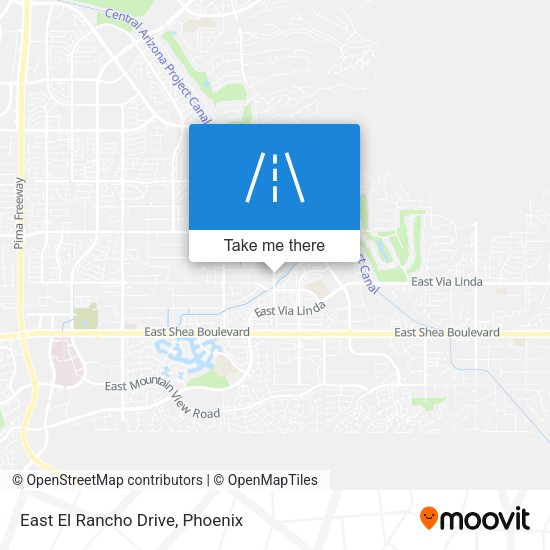 East El Rancho Drive map