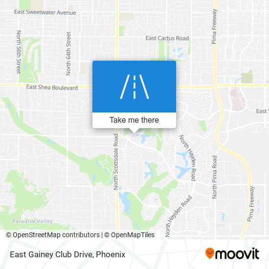 East Gainey Club Drive map