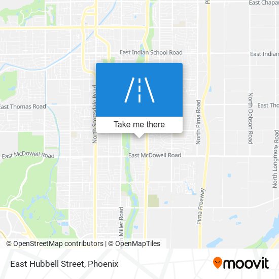 East Hubbell Street map