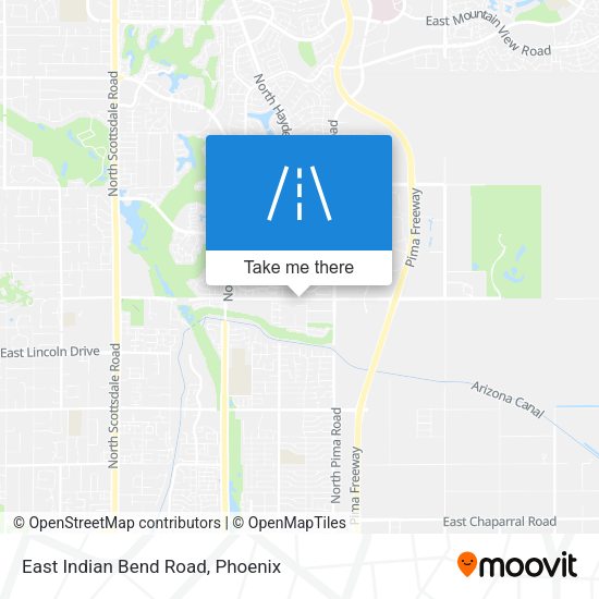 East Indian Bend Road map
