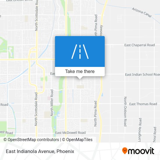 Mapa de East Indianola Avenue