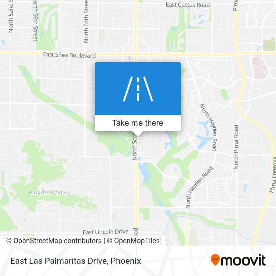 Mapa de East Las Palmaritas Drive