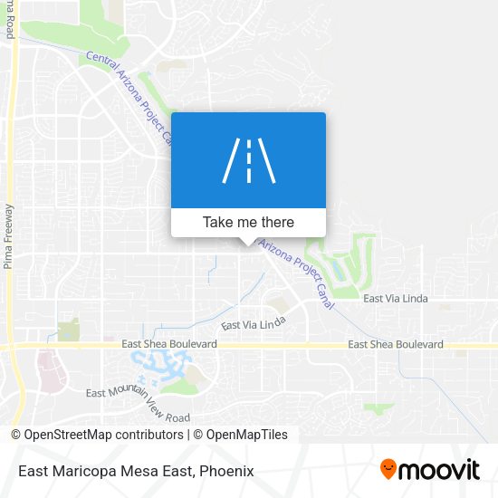 Mapa de East Maricopa Mesa East