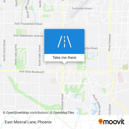 East Mescal Lane map