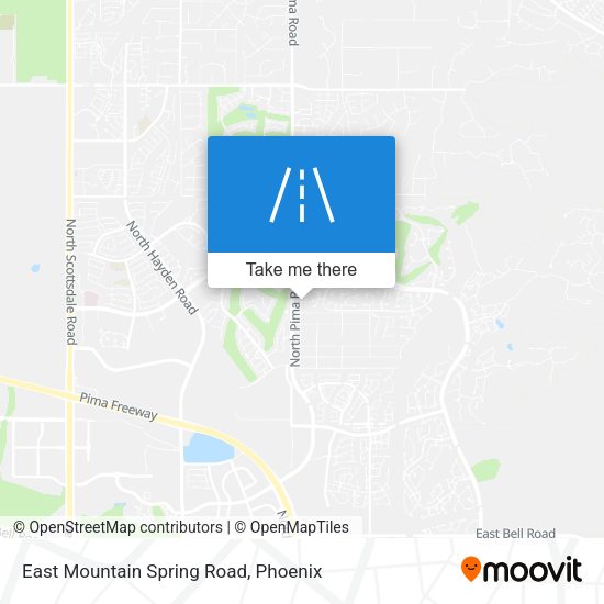 Mapa de East Mountain Spring Road