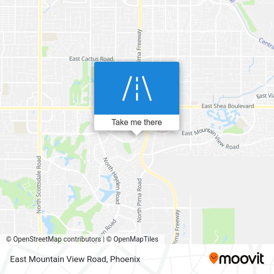 East Mountain View Road map
