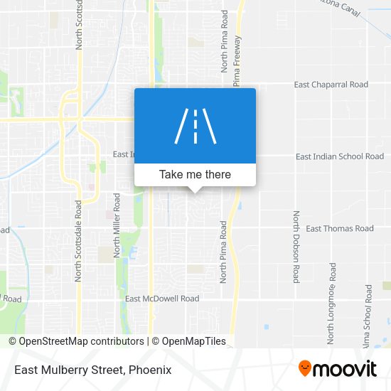 East Mulberry Street map