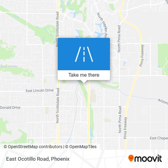 East Ocotillo Road map