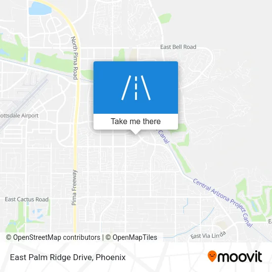 East Palm Ridge Drive map