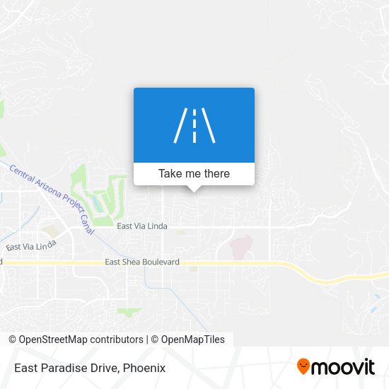 East Paradise Drive map