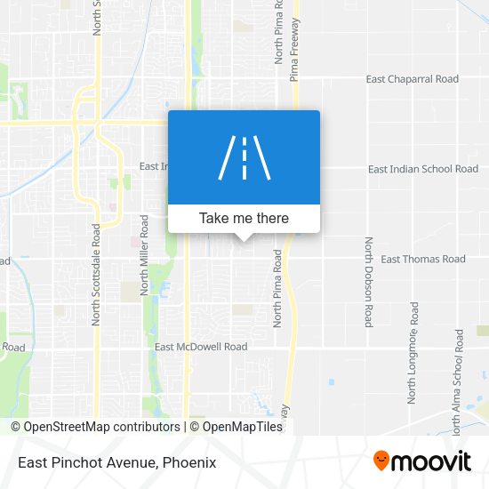 Mapa de East Pinchot Avenue