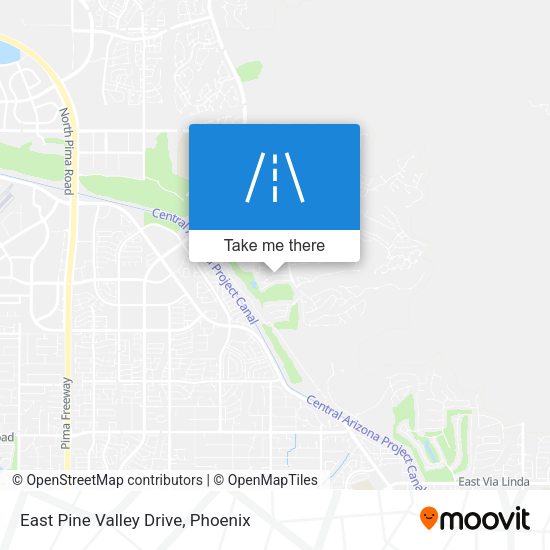 East Pine Valley Drive map