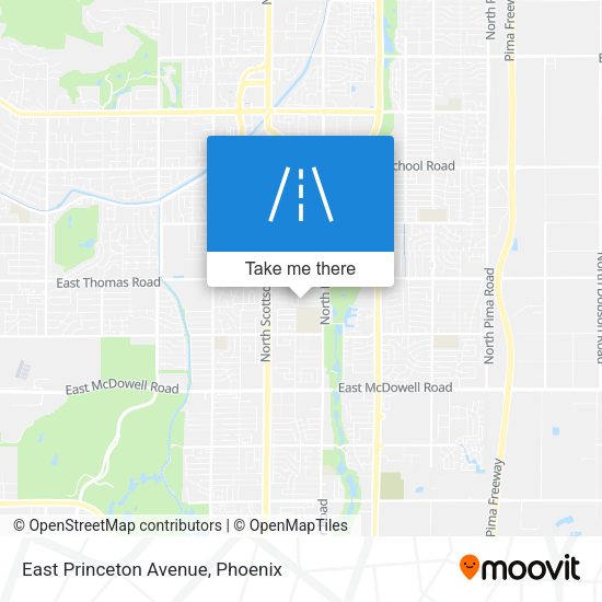 East Princeton Avenue map