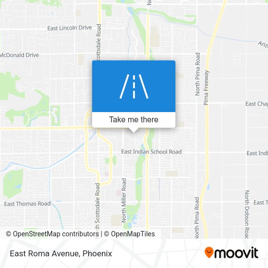 Mapa de East Roma Avenue
