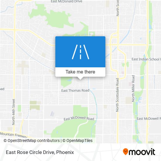Mapa de East Rose Circle Drive