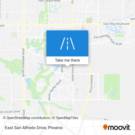 East San Alfredo Drive map