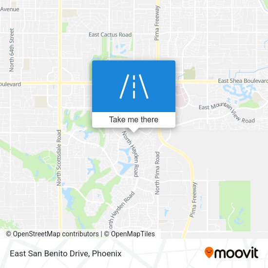 Mapa de East San Benito Drive