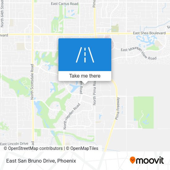 East San Bruno Drive map