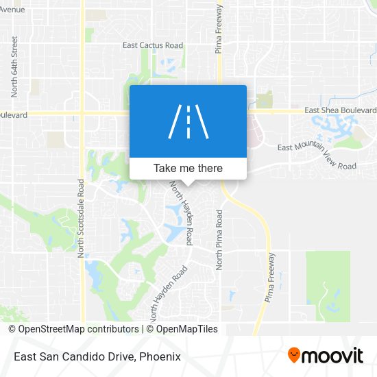 East San Candido Drive map