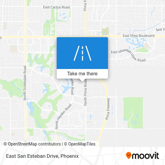 East San Esteban Drive map