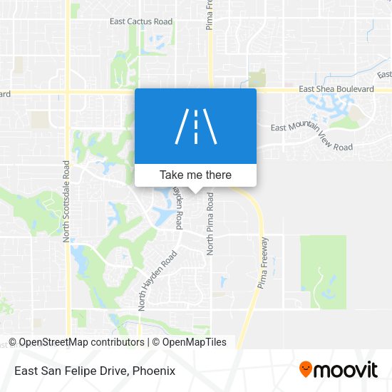 Mapa de East San Felipe Drive