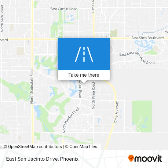 East San Jacinto Drive map