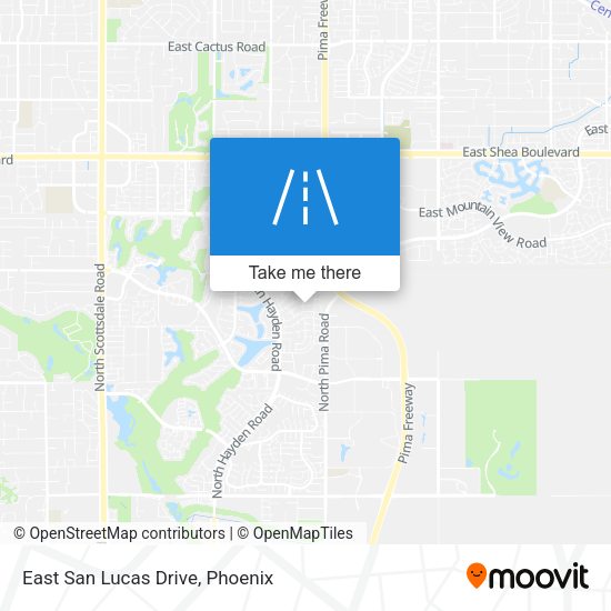 Mapa de East San Lucas Drive