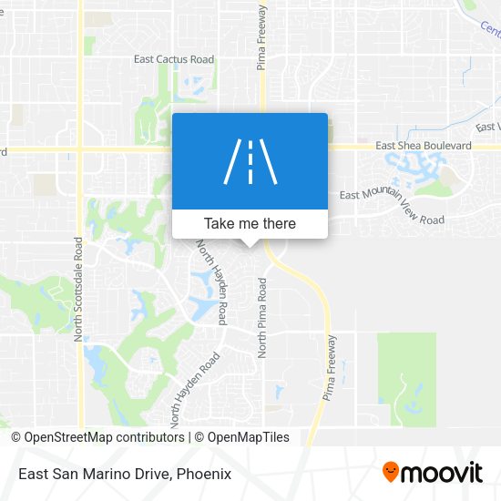 East San Marino Drive map
