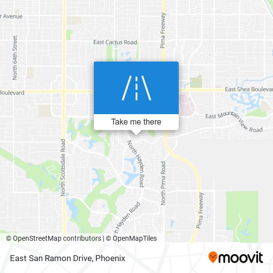 East San Ramon Drive map