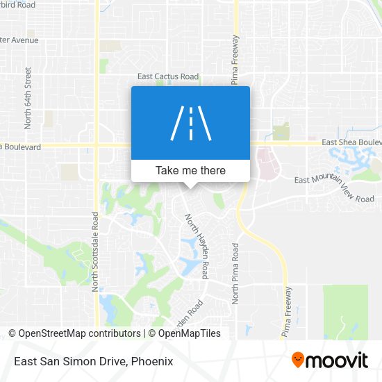 Mapa de East San Simon Drive