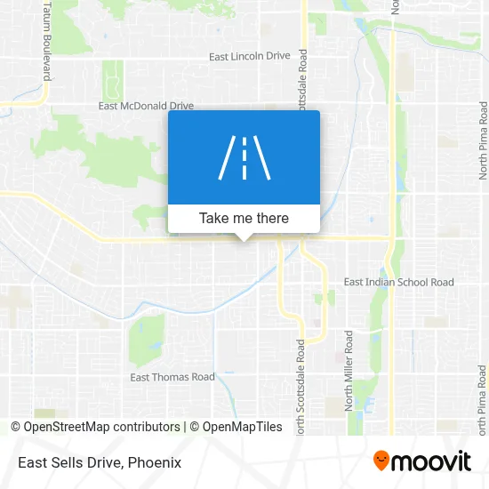 East Sells Drive map