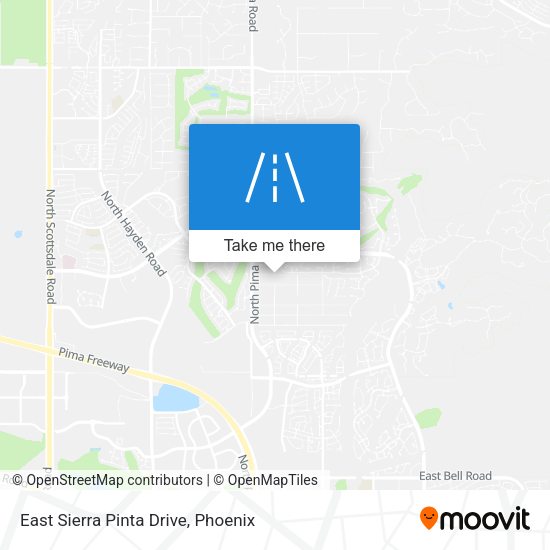 East Sierra Pinta Drive map