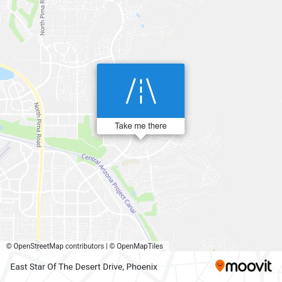East Star Of The Desert Drive map