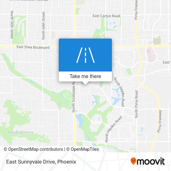 Mapa de East Sunnyvale Drive