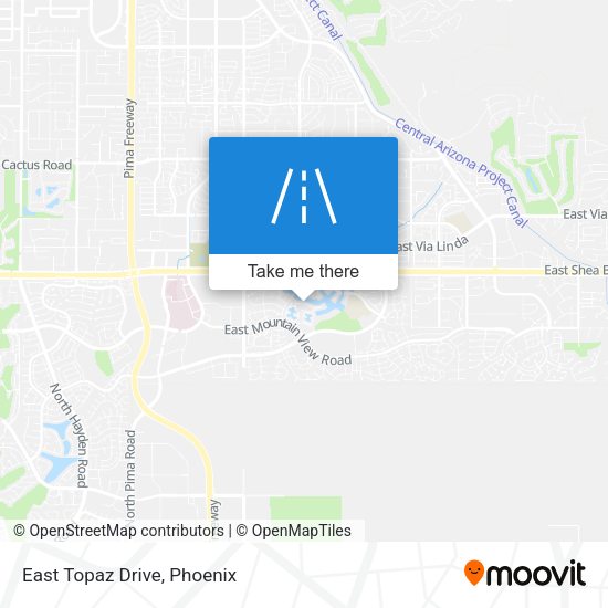 East Topaz Drive map