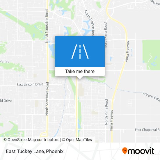 East Tuckey Lane map