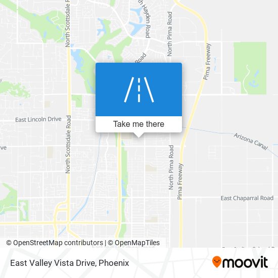 Mapa de East Valley Vista Drive