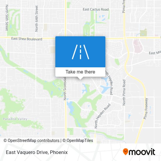 East Vaquero Drive map