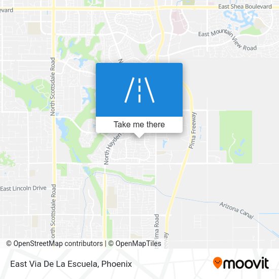 East Via De La Escuela map