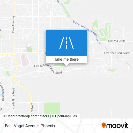 Mapa de East Vogel Avenue