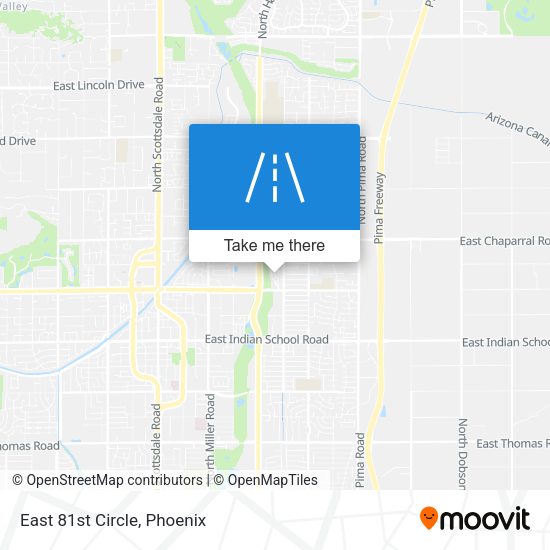 Mapa de East 81st Circle