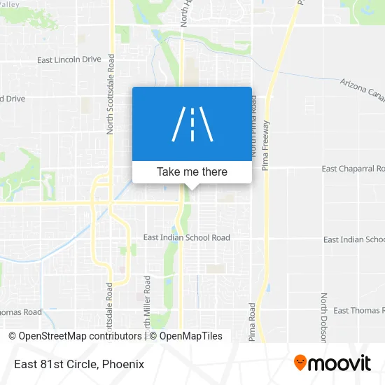 East 81st Circle map