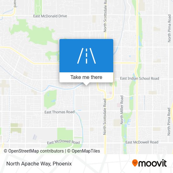Mapa de North Apache Way