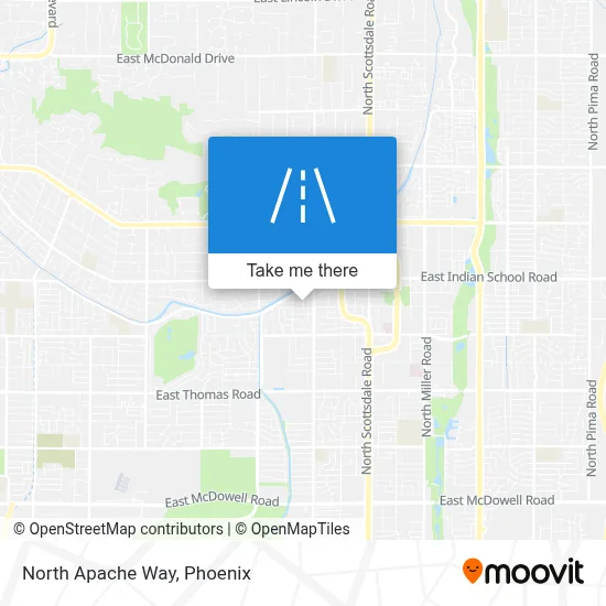 North Apache Way map